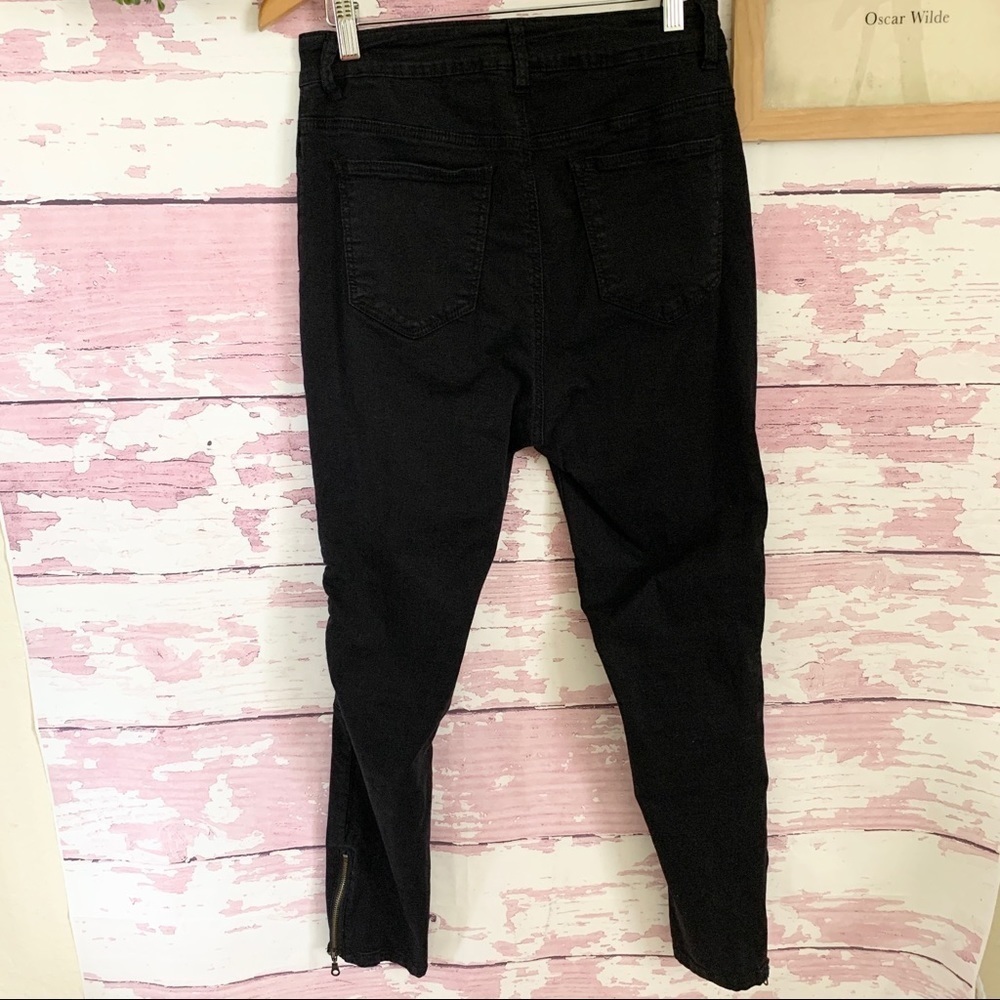 FASHION NOVA Black Denim Skinny Jeans Juniors Size 13